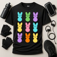 Colorful Easter Bunny Holiday Performance Shirt