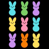 Colorful Easter Bunny Holiday Bucket Hat