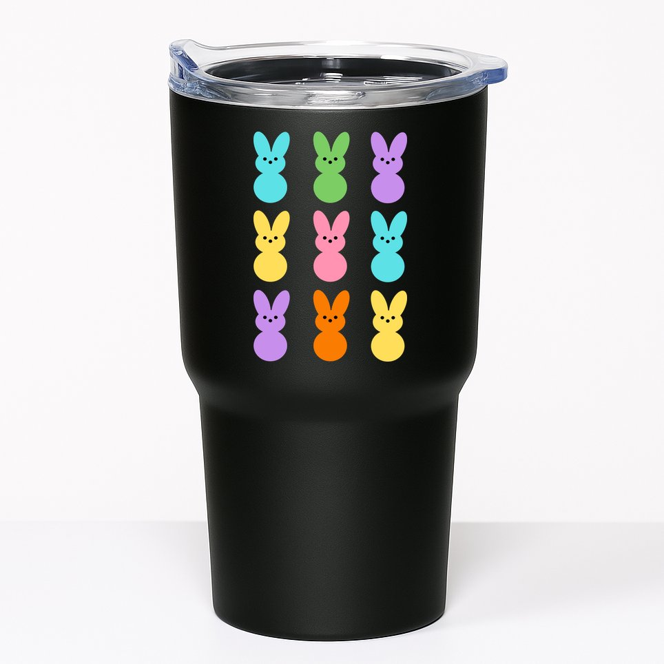 Colorful Easter Bunny Holiday Tumbler