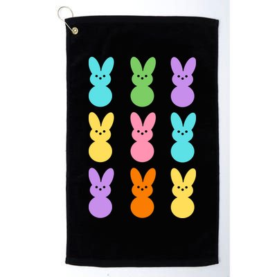 Colorful Easter Bunny Holiday Golf Towel