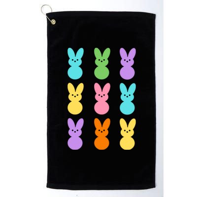 Colorful Easter Bunny Holiday Platinum Collection Golf Towel