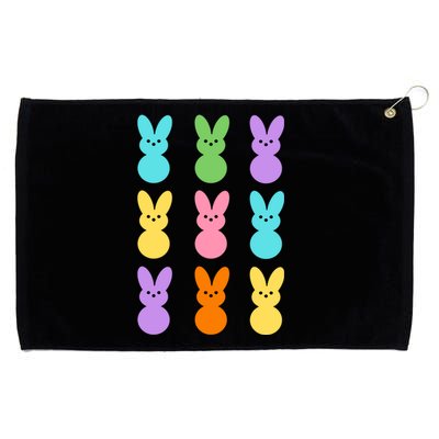 Colorful Easter Bunny Holiday Grommeted Golf Towel