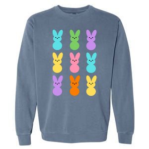 Colorful Easter Bunny Holiday Garment-Dyed Sweatshirt