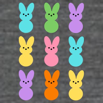 Colorful Easter Bunny Holiday T-Shirt