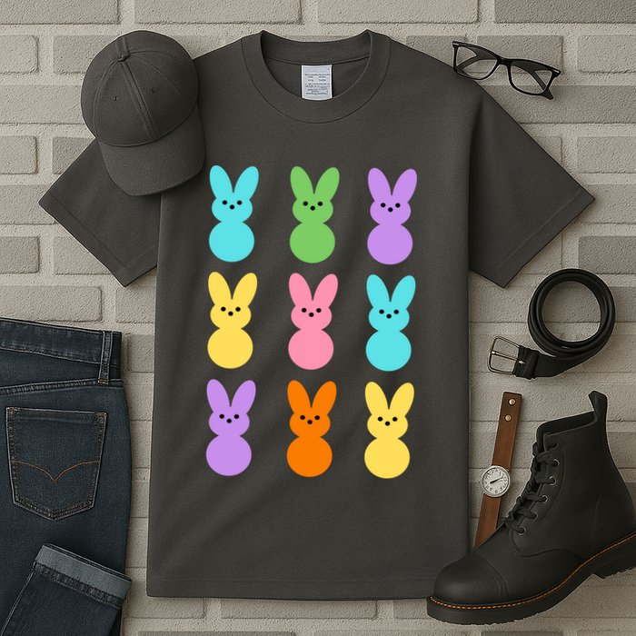 Colorful Easter Bunny Holiday Tall T-Shirt