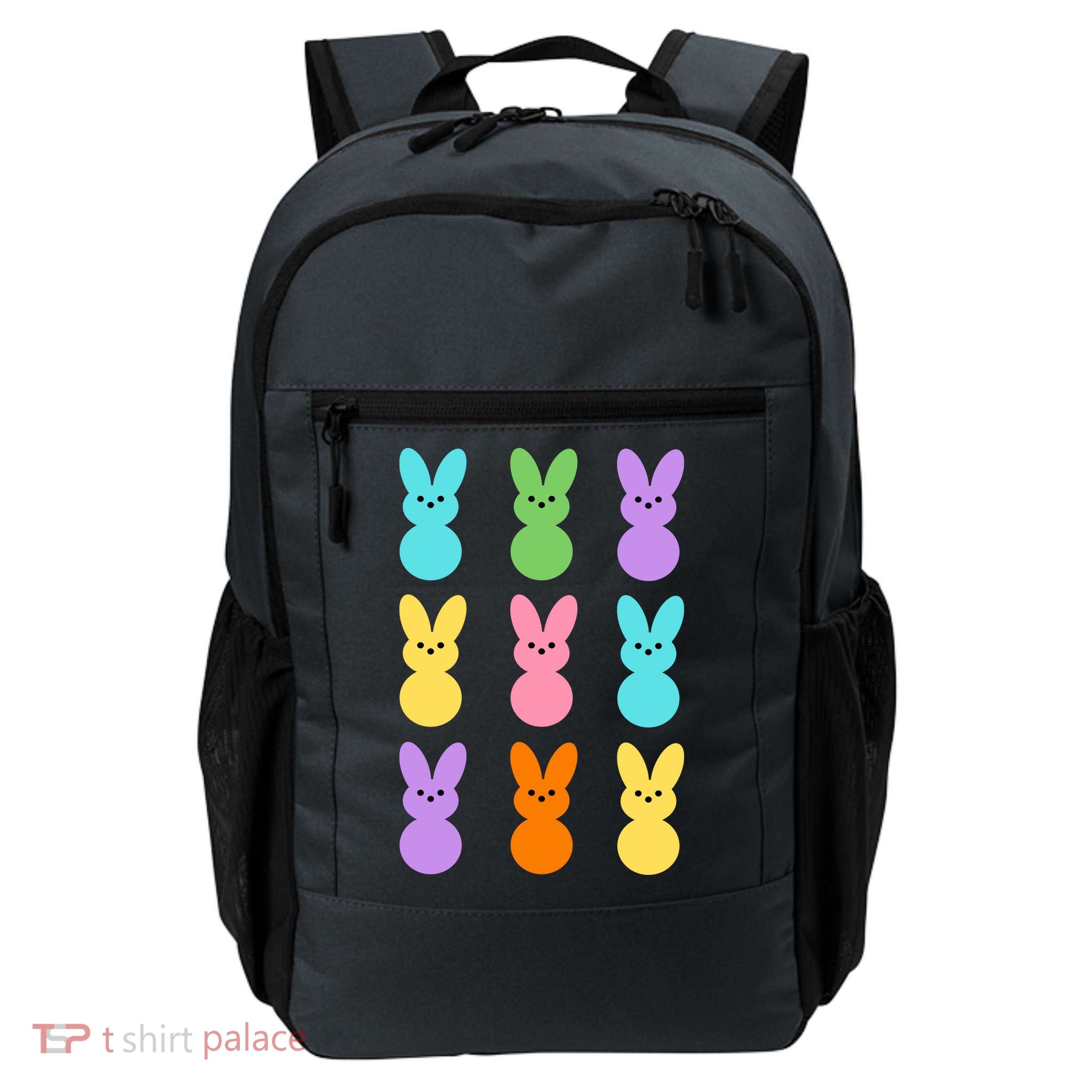 Colorful Easter Bunny Holiday Daily Commute Backpack