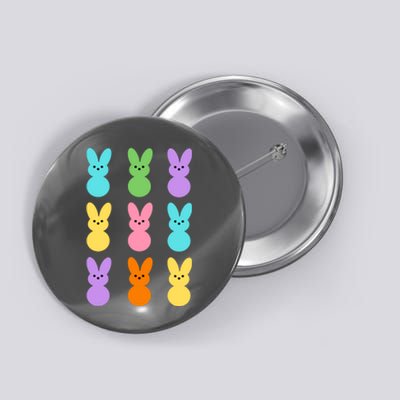 Colorful Easter Bunny Holiday Button