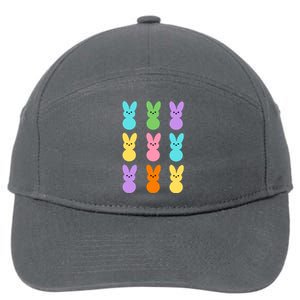 Colorful Easter Bunny Holiday 7-Panel Snapback Hat