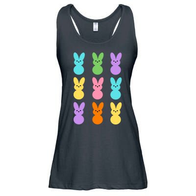 Colorful Easter Bunny Holiday Ladies Essential Flowy Tank