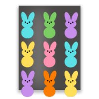 Colorful Easter Bunny Holiday Poster