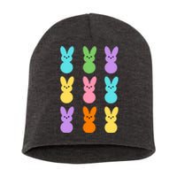 Colorful Easter Bunny Holiday Short Acrylic Beanie