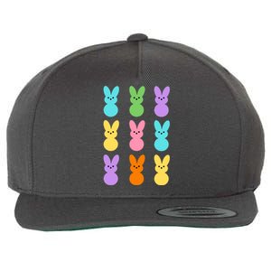 Colorful Easter Bunny Holiday Wool Snapback Cap