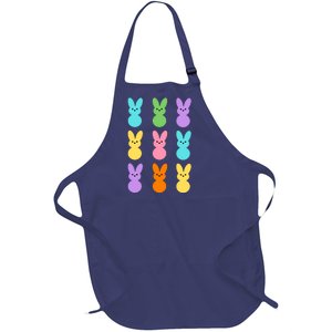 Colorful Easter Bunny Holiday Full-Length Apron With Pockets