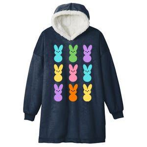 Colorful Easter Bunny Holiday Hooded Wearable Blanket