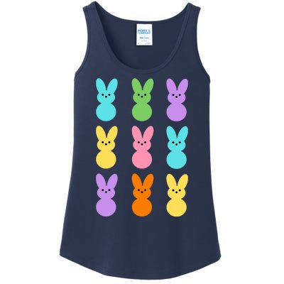 Colorful Easter Bunny Holiday Ladies Essential Tank