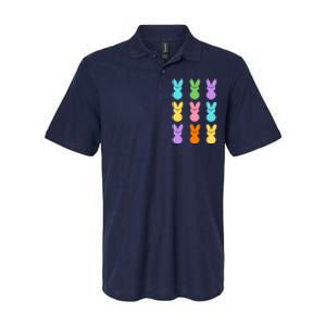 Colorful Easter Bunny Holiday Softstyle Adult Sport Polo