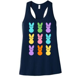 Colorful Easter Bunny Holiday Women's Racerback Tank