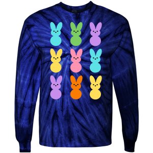 Colorful Easter Bunny Holiday Tie-Dye Long Sleeve Shirt