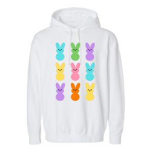 Colorful Easter Bunny Holiday Garment-Dyed Fleece Hoodie