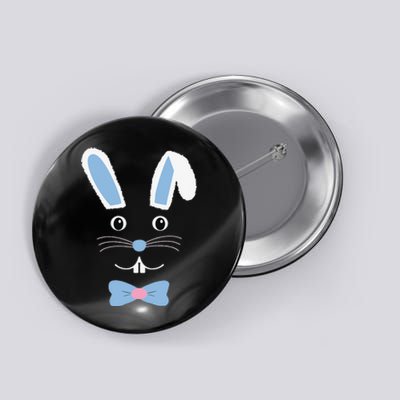 Cute Easter Bunny With Bowtie Button