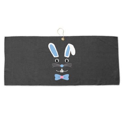 Cute Easter Bunny With Bowtie Large Microfiber Waffle Golf Towel