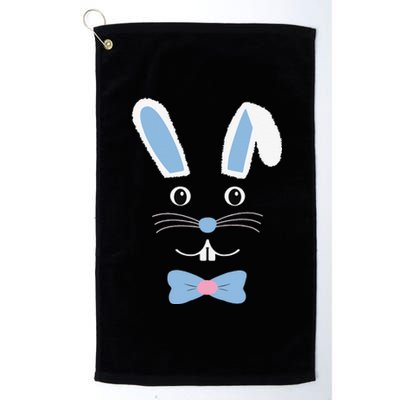 Cute Easter Bunny With Bowtie Platinum Collection Golf Towel