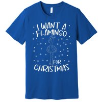 Christmas Exotic Bird Funny Flamazing Flamingo For Christmas Meaningful Gift Premium T-Shirt