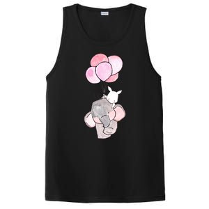 Cute Elephant Balloons Birthday Gift PosiCharge Competitor Tank