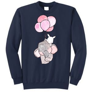 Cute Elephant Balloons Birthday Gift Sweatshirt