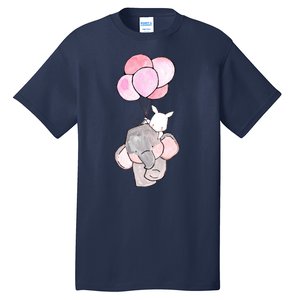 Cute Elephant Balloons Birthday Gift Tall T-Shirt