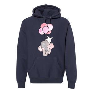 Cute Elephant Balloons Birthday Gift Premium Hoodie