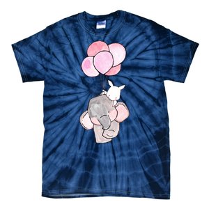 Cute Elephant Balloons Birthday Gift Tie-Dye T-Shirt