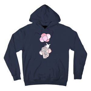 Cute Elephant Balloons Birthday Gift Tall Hoodie