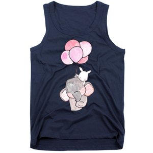 Cute Elephant Balloons Birthday Gift Tank Top