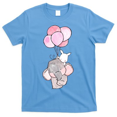 Cute Elephant Balloons Birthday Gift T-Shirt
