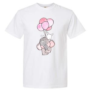 Cute Elephant Balloons Birthday Gift Garment-Dyed Heavyweight T-Shirt