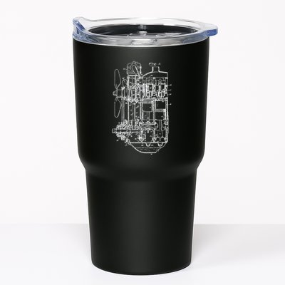 Car Engine Blueprint Car Auto Mechanic Garage Engineer Tumbler