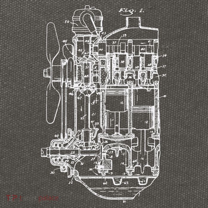 Car Engine Blueprint Car Auto Mechanic Garage Engineer Cotton Canvas Backpack