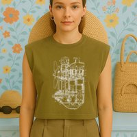 Car Engine Blueprint Car Auto Mechanic Garage Engineer Garment-Dyed Women's Muscle Tee