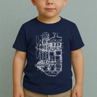 Car Engine Blueprint Car Auto Mechanic Garage Engineer Toddler T-Shirt