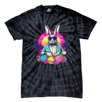 Cute Easter Bunny Retro Miami Look Colourful Eggs Tie-Dye T-Shirt