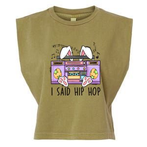 Cute Easter Bunny I Said A Hip Hop Funny Garment-Dyed Women's Muscle Tee