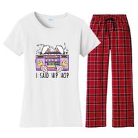 Cute Easter Bunny I Said A Hip Hop Funny Women's Flannel Pajama Set