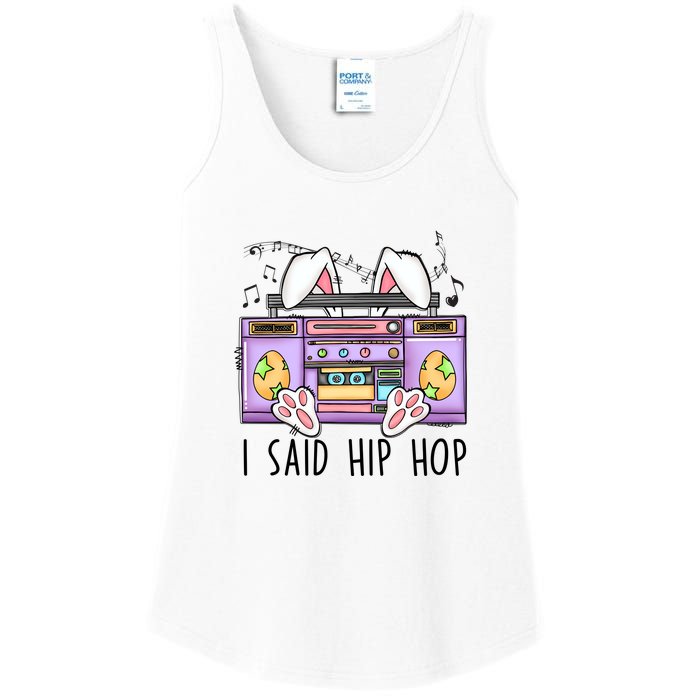 Cute Easter Bunny I Said A Hip Hop Funny Ladies Essential Tank