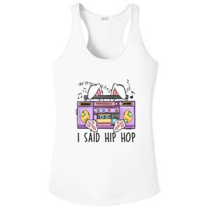 Cute Easter Bunny I Said A Hip Hop Funny Ladies PosiCharge Competitor Racerback Tank