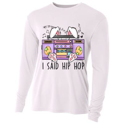 Cute Easter Bunny I Said A Hip Hop Funny Cooling Performance Long Sleeve Crew
