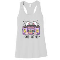 Cute Easter Bunny I Said A Hip Hop Funny Women's Racerback Tank