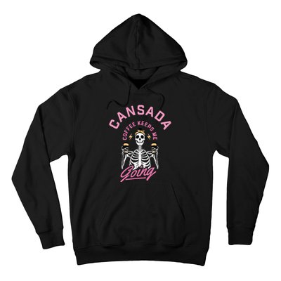 Cansada Eternal Brew Skeleton Sips and Rock and Roll Hoodie