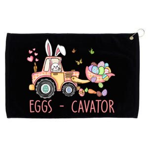  Eggs Cavator Easter Bunny Excavator Cute Toodler Grommeted Golf Towel