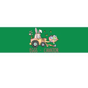  Eggs Cavator Easter Bunny Excavator Cute Toodler Bumper Sticker